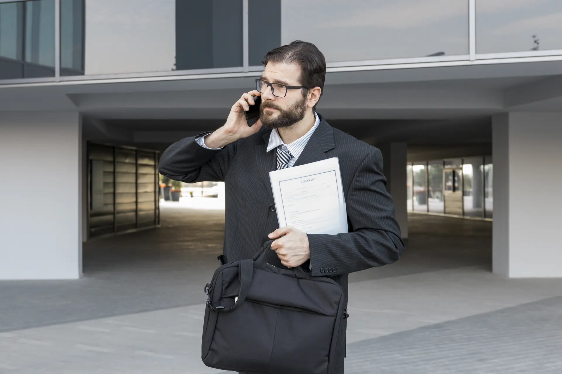 Attorney collaborating on client representation and negotiation strategies