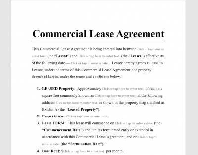 Commercial Lease Agreement