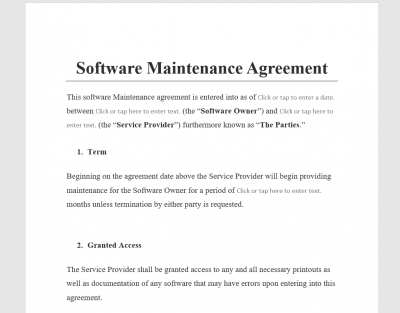 Maintenance Contract Template from www.antonlegal.com